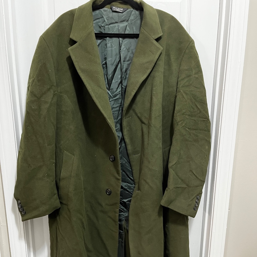 48 R Joseph A Banks Men’s Long Overcoat